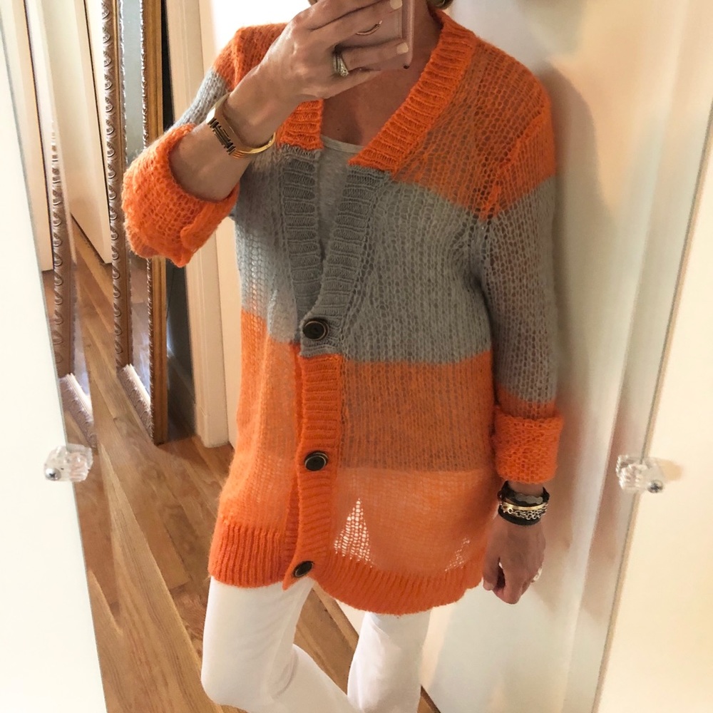 Lumier Open Weave Long Cardigan